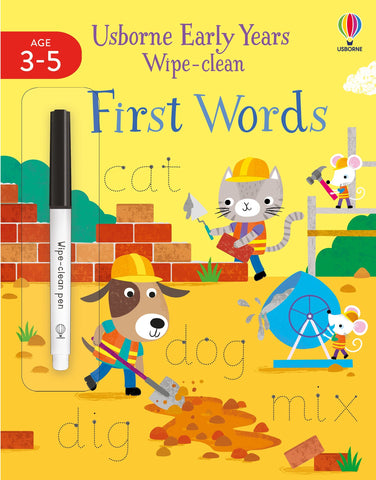 First words wipe - clean age 3-5